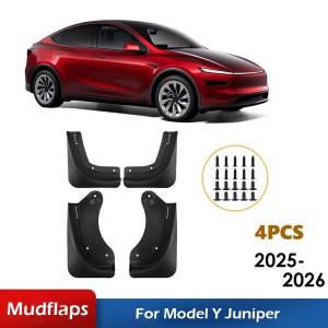 테슬라 모델 Y 주니퍼 2026 머드가드 머드 플랩 눈 방지 모래 스플래시 프론트 리어 머드플랩 가드 자동차
