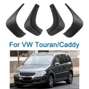 VW Touran Caddy 2004-09 용 머드 가드 자동차 플랩 전면 후면 펜더 스플래시 교체 오류 무료 액세서리