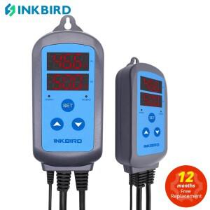 INKBIRD IHC-200 사전 배선된 디지털 Dural Stage 습도 컨트롤러  가습기 및 팬용 제습 제어