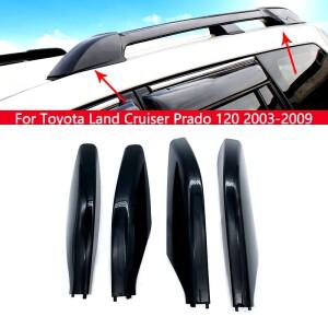 Toyota Land Cruiser Prado 120 2003-2009 자동차 루프 랙 레일 캡 엔드 장식 커버 셸 액세서리 교체