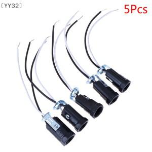 YY32 5개 캔들 베이스 E12 램프 미국형 홀더 라이트 소켓 키리스 15CM 와이어 리드 포함