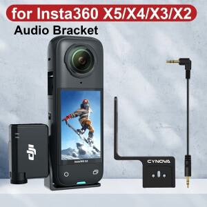 ta360 X5/X4/X3/X2 카메라 DJI호환 MIC 미니 소형 RX 수신기 어댑터 알루미늄 합금 브래킷 확장 홀더 세트