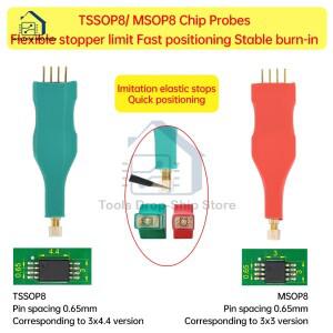 TSSOP8/MSOP8 마이크로칩 스프링 니들 번 읽기 쓰기  프로브 자동차 계측기 프로그램 다운로드 라인 프로그