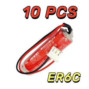 10팩   패키지 ER6C AA 3.6V F2-40BL PLC 배터리 FX2N-48MT