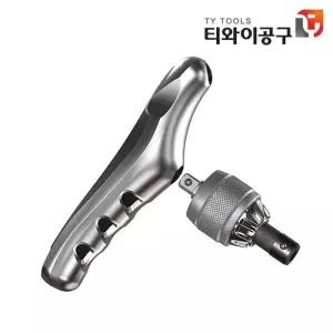 라베어 T핸들 라쳇 드라이버 LT-00201 3단 각도조절 비트 육각 십자 일자 공구 핑거툴