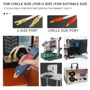 SUNKKO 73B 통합형 스폿 용접 펜 16/25mm 사각 DIY 자동차 18650 배터리 팩트리거 스위치가 있는 휴대용 O/