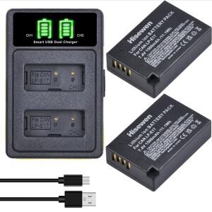 1500mAh LP-E17 LP E17 카메라 리튬 이온 배터리 + 듀얼 USB 충전기 캐논 EOS M3 M5 M6 750D T6i T6s 800D