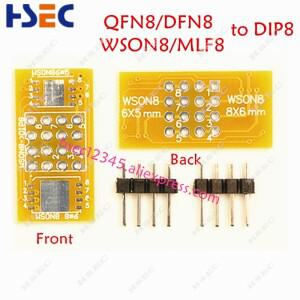 어댑터 프로그래머  QFN8 to DIP8 소켓  WSON8 MLF8 25xxx 8x6mm 6x5mm wson8 spi8