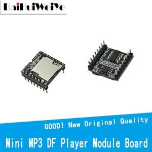 아두이노호환용 미니 소형 MP3 DF 플레이어 모듈 보드  오디오 음성 디코드 V TF 카드  U 디스크 IO 직렬