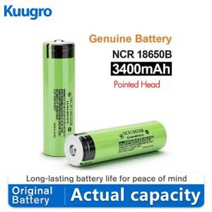 NCR18650B 포인티드 배터리 3400mAh 3.7V 충전식 리튬 플래시라이트용