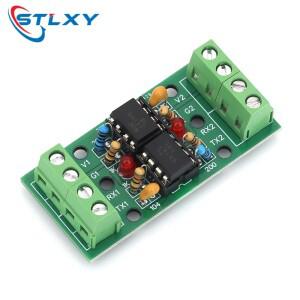 양방향 UART 통신 프로토콜 직렬 포트 절연 모듈 600-250K 보드의 듀얼 6N137 옵토커플러 칩