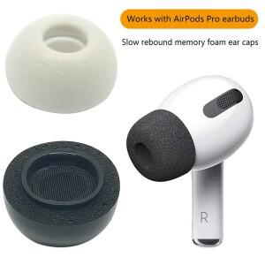 Airpods Pro 2 용 메모리 폼 팁 이어팁 버드 에어 포드 교체 쿠션 패드 액세서리