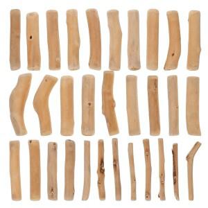 250g 팩 천연 나무 막대 지속 가능 무마감 공예 스틱 DIY 페인팅  스테인  글리터 데코  가정 및 사무실용
