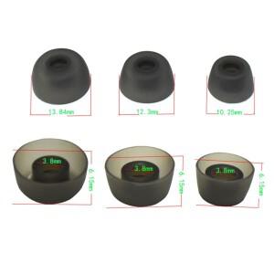 S/M/L 실리콘 이어팁 Jabra Elite 75t/ Active/ Sport Evolve 무선 헤드폰 슬리브 용 팁 버드