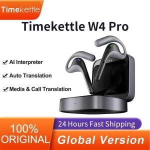 Timekettle W4 Pro AI 번역 헤드폰 양방향 동시통역 스마트 음성 무선기기 해외여행 비즈니스 회의 실시간