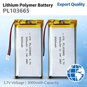 3.7V 3000mAh 헬텍 PL103665 리포 배터리 | T114 V2 LoRa 32 V3 개발 보드 노드 프로젝트용 신뢰할 수 있는