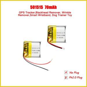 501515 Lipo 배터리  GPS LED 라이트 개 트레이너 장난감  주름 블랙헤드 리무버  스마트 손목 밴용  70mAh