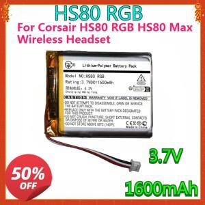 Corsair HS80 RGB Max 무선 헤드셋 3.7V 1600mAh 배터리 용 새  교체