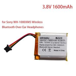 723741 WH-1000XM5 XM5 무선 헤드폰 부품용 3.8V 1600mAh 리튬 폴리머 교체용 배터리