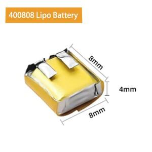 400808 Lipo 배터리 3.7v 20mAh 소프트 케이스  충전식 미니 소형 리튬 폴리머 이어폰용