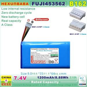 휴대용  프린터 B162용 FUJI453562 2S 7.4V 1200mAh NTC 10K 폴리머 리튬이온 배터리