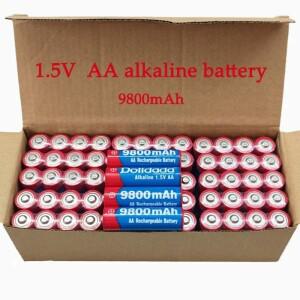 2025  AA 충전식 Battery2-100PCS 9800mah 1.5V Led 빛 장난감 Mp3에 대 한 알카라인 Batery