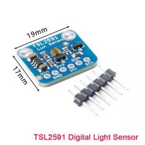 5Pcs/1pc TSL2591 IIC I2C 광 센서 브레이크아웃 모듈 고역동 범위 디지털 1Pcs