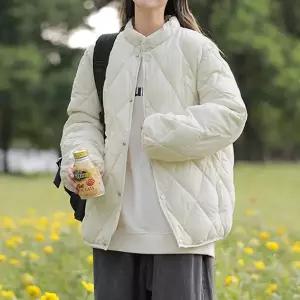 |CCJ6F55|여성 겨울 기본 하이넥 루즈핏 패딩 재킷