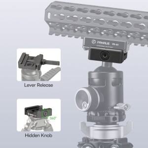 호환 FANAUE 퀵 릴리스 레버 클램프 호환 Arca Swiss/RRS Dovetail-바이포드 삼각대용 Picatinny 어댑터