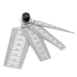 DRELD 0-29mm 스틸미터식 테이퍼 게이지  스케일 드릴 구멍 용 웨지 필러 4in1 Muti-fuction Gap Ruler