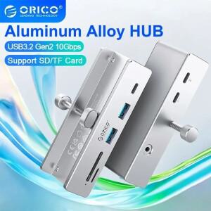 ORICO USB 3.2 허브 전원 초고속 확장 10GBPS 전송 적합한 지원 노트북 액세서리용 SD/TF 카드