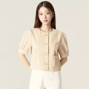 백화점 로엠 화섬 반팔자켓 RMJKF25R16