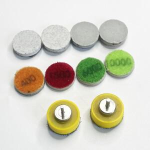 25mm 다이아몬드 습식 연마 패드 대리석 화강암 보석 연삭 휠 미세 유연한 수지 샌딩 디스크 자체 접착