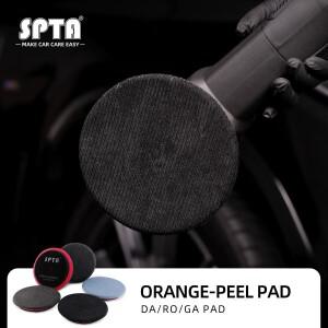 SPTA 1PC 5인치 데님 오렌지필 제거 광택 패드 샌딩 버핑용 125mm 백킹 플레이트 폴리셔 디스크