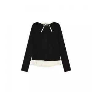 DELICCENT 홀터 나시 세트 가디건 [BLACK]