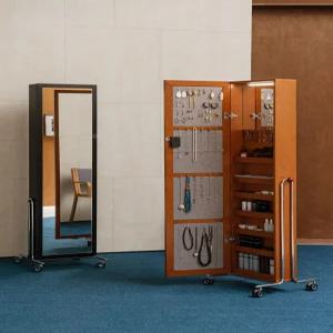 이동형 화장대 수납장 거울 미니멀 소형 캐비닛 메이크업 수납 가구
