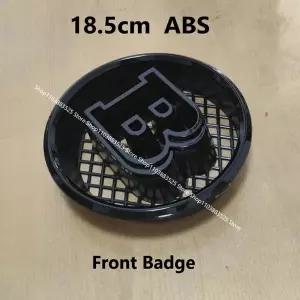 LED전구 18.5cm ABS B 로고 프론트 그릴 엠블럼 배지 브라부스 G63 G65 W463 G500 G350 프론트 배지 도어