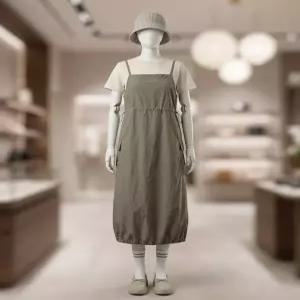 스노우피크어패럴 snowpeakapparel 타슬란 슬리브리스 원피스 (S25MWLOP51) Khaki