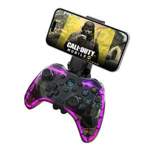 , Android, 태블릿, PC, 휴대폰 클립용 조소 RGB 무선 모바일 게임 컨트롤러는 클라우드 게임, COD, 겐신 임팩트, 백 버튼 2개가 있는 원격 플레이어 게임패드를 지원합니다