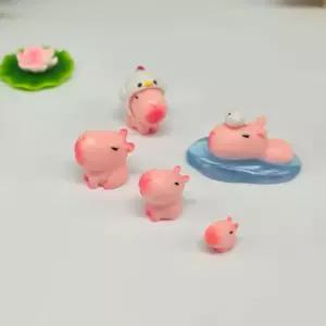 책상꾸미기 자동차 피규어 세트 카피바라 핑크 KWFGOT8T