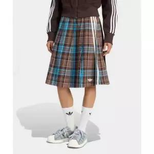 아디다스 adidas 플리츠 체크 스커트 - 브라운블루 KW4529 238137