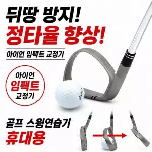 골프 스윙연습기 뒤땅 방지 정타율 향상 임팩트 교정기 아이언 휴대용 P