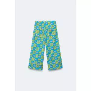 국내배송 자라 ZARA 2-14세 LIMITED EDITION 플라워 큐롯 팬츠 - 프린트 1019314