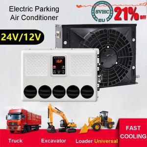 버스 트럭 굴삭기 농업 기계용 주차 에어컨 12V 전기