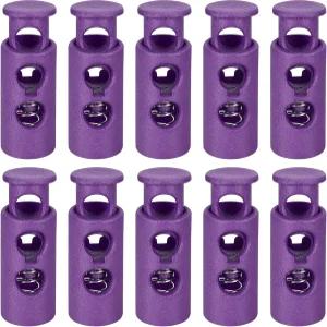 uxcell 30Pcs 플라스틱 코드 잠금 드로 스트링 더블 홀 스프링 토글 스토퍼 백팩 신발끈 드로스트링 4mm