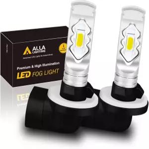 알라 조명 3800lm 886 898 881 LED 안개 전구 매우 밝음 3000K 앰버 옐로우 ETI 56-SMD 889 894 H27