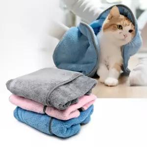 고양이 강아지 수건 핑거 타올 반려동물 목욕 극세사 고급 펫타올 목욕수건 애견타월 주머니형