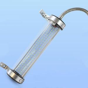 LED 공작 기계 작업 램프, CNC 선반 조명, 알루미늄 합금 IP67 방수, 내유성 유리 원통형, 220V, 24V, 20W