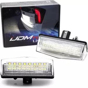 도요타 C-HR 프리우스 벤자 RAV4 사이언 tC 렉서스 CT IS와 호환되는 iJDMTOY OEM-Fit 3W 풀 LED 번호판