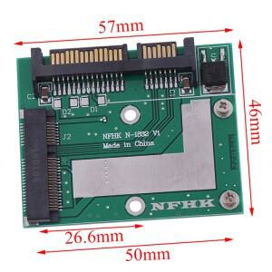 MSATA SSD - 2.5'' 6.0gps 어댑터 컨버터 카드 모듈 보드 미니 소형 PCIE